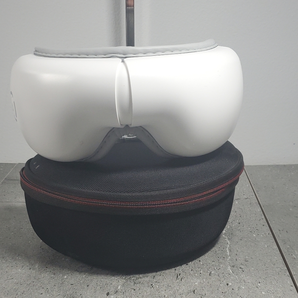 Asnaghi Heated Eye Massager With Pressure Setting Migraine Relief Sleep Eye Mask
